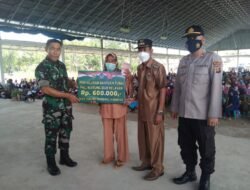 Ratusan Warga Pampangan OKI Antusias Terima Bantuan BTPKLWN dari Pemerintah