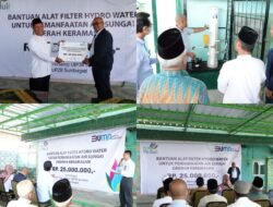 Masjid Darul Barokah Kertapati Terima Bantuan Alat Filter Hydro Water dari PLN