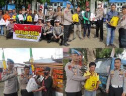 Ringankan Beban Tukang Ojek Dan Sopir Angkot Polres Pagaralam Bagikan Sembako