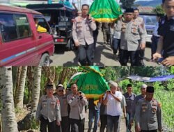 Kapolres Pagaralam Antarkan Jenazah Ibunda IPTU Ramsi
