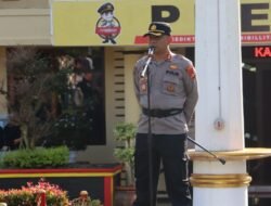 Kapolres Pagaralam Pimpin Apel Pagi Untuk Terakhir Kalinya