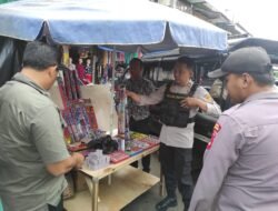 Polres Pagaralam sidak pedagang petasan di pasar Dempo Permai