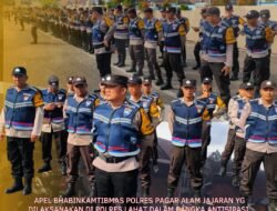 Polres Pagaralam Hadiri Gelar Apel Bhabinkamtibmas