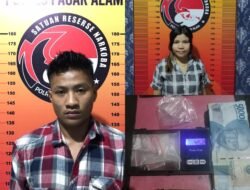 Pasutri Bandar Sabu Ditangkap Satnarkoba Polres Pagaralam