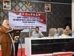 Bupati Ikuti Rakor Pengamanan Pemilu di Polres Bengkalis
