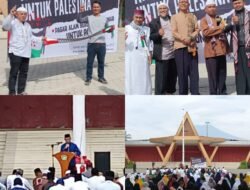 Ribuan Massa Gelar Aksi Bela Palestina Di Lapangan Merdeka Kota Pagaralam