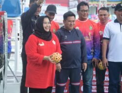 Kasmarni Apresiasi Open Turnamen Sepak Takraw Camat Bengkalis Bermasa Cup