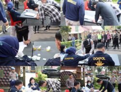 Propam Polda Sumsel Cek Urine Personil Polres Pagaralam