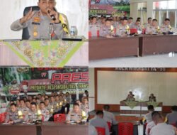 Kapolres Pagaralam Arahkan 5 Kapolsek dan 35 bhabinkamtibmas