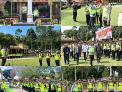 Kapolres Pagaralam Pimpin Apel Pasukan Pengamanan TPS Pemilu 2024