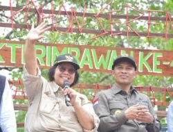 Bupati Bengkalis Sambut dan Dampingi Kunker Menteri LHK, Di Mangrove Education Center Dan Arboretum Gambut