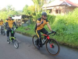 Kapolres Pagaralam Patroli Kamtibmas Ngayuh Sepeda