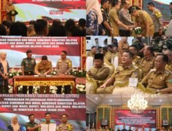 Pj Walikota Pagaralam Hadiri Acara NPHD Pelaksanaan Pilkada