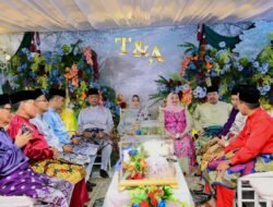 Pertunangan Putra Bupati Bengkalis Berjalan Lancar Dan Sukses