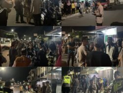 Polres Pagaralam Hadir Di Tengah Antrean Gas 3 Kg Pada Malam Hari