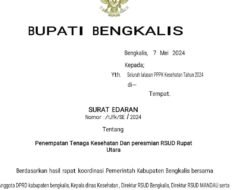 Hoaks, Surat Edaran Penempatan Tenaga Kesehatan dan Peresmian RSUD Rupat Utara