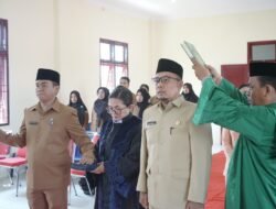 Bupati Asahan Lantik 2 Pejabat Disdukcapil