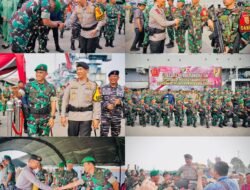 Kapolda Hadiri Upacara Pemberangkatan Satgas Pamtas Yonif 141I