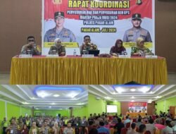 Kapolres Pagaralam buka Langsung Rakor Ops Mantap Praja 2024