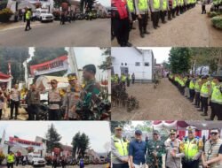 Polres Pagaralam Fokus Menjaga Pintu Masuk Dan Luar Gedung Komisi Pemilihan Umum (KPU) Kota Pagaralam