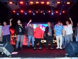 Malam Puncak Hari Jadi ke-512 Bengkalis, Fildan dan Andika Kangen Band Hibur Ribuan Masyarakat Bengkalis