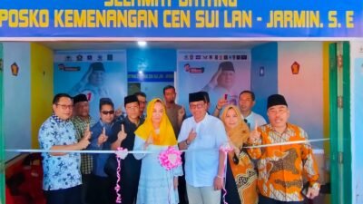 Optimis Menang 70 Persen, Tim Cermin Resmikan Posko Pemenangan di Sedanau