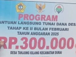 25 KPM Warga Desa Tanjung Kilang, Terima BLT-DD Untuk Bulan Januari dan Februari 2025