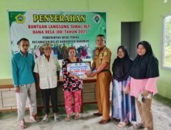 Pemdes Tebias Salurkan BLT Kepada 28 KPM Untuk Bulan Januari, Februari Dan Maret Tahun 2025