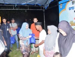 Salurkan 50 Paket Sembako, Bupati Kasmarni Apresiasi DPD LMR Bengkalis