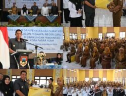 Wali Kota Resmikan 159 CPNS, Dan Ajak Abdi Negara Bekerja Dengan Hati