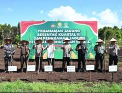 Polres dan Pemkab Bengkalis Tanam Jagung di Kampung Tangguh: Upaya Wujudkan Swasembada Pangan 2025