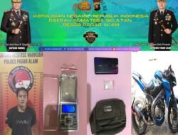 SatResNarkoba Polres Pagaralam Berhasil Tangkap Pengedar Shabu 9,76 Gram