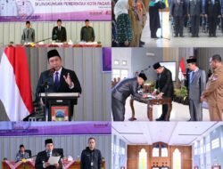 Perdana, Wako Ludi Lantik 60 Pejabat Pemkot Pagar Alam
