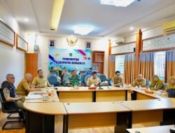 Bupati Ikuti Rakor Pengendalian Inflasi Secara Zoom Meeting Sekalilgus Pembahasan Isu Sosial Terkini