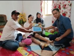 PT.Timah Bantu Anak Warga Patah Tulang Kaki Karena Kecelakaan