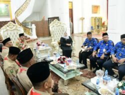 Bupati Kasmarni Terima Audiensi Kwarcab Pramuka Bengkalis