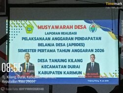 Pemdes Tanjung Kilang, Gelar Musdes Bahas Laporan Realisasi APBDes Semester Pertama Tahun 2026