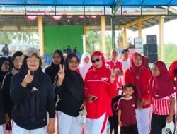 Rangkaian Kegiatan HUT ke-81 RI, Pemdes Tebias Gelar Jalan Santai dan Senam Sehat