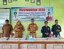 Pemdes Tebias Bahas APBDes Perubahan Tahun 2026 Dan RKPDes Tahun 2027
